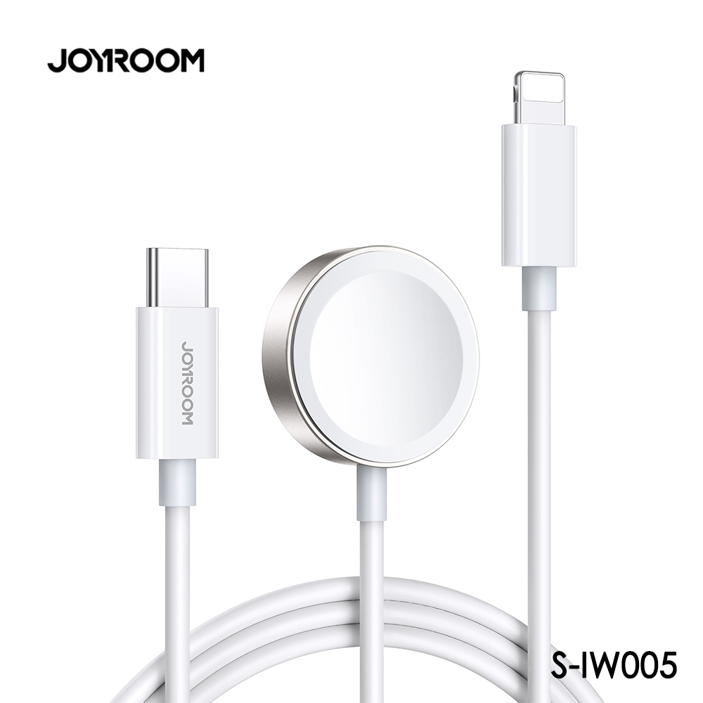 JOYROOM S-IW005 二合一 Type-C to蘋果手錶+20W PD快充線1.5M 白色