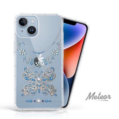 Meteor iPhone 14 6.1吋 奧地利水鑽殼 - 蝶戀鑽