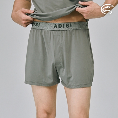 ADISI 男Tactel Pro快乾排汗四角內褲(寬版開檔) AUP2391028 (M-3XL) 中灰