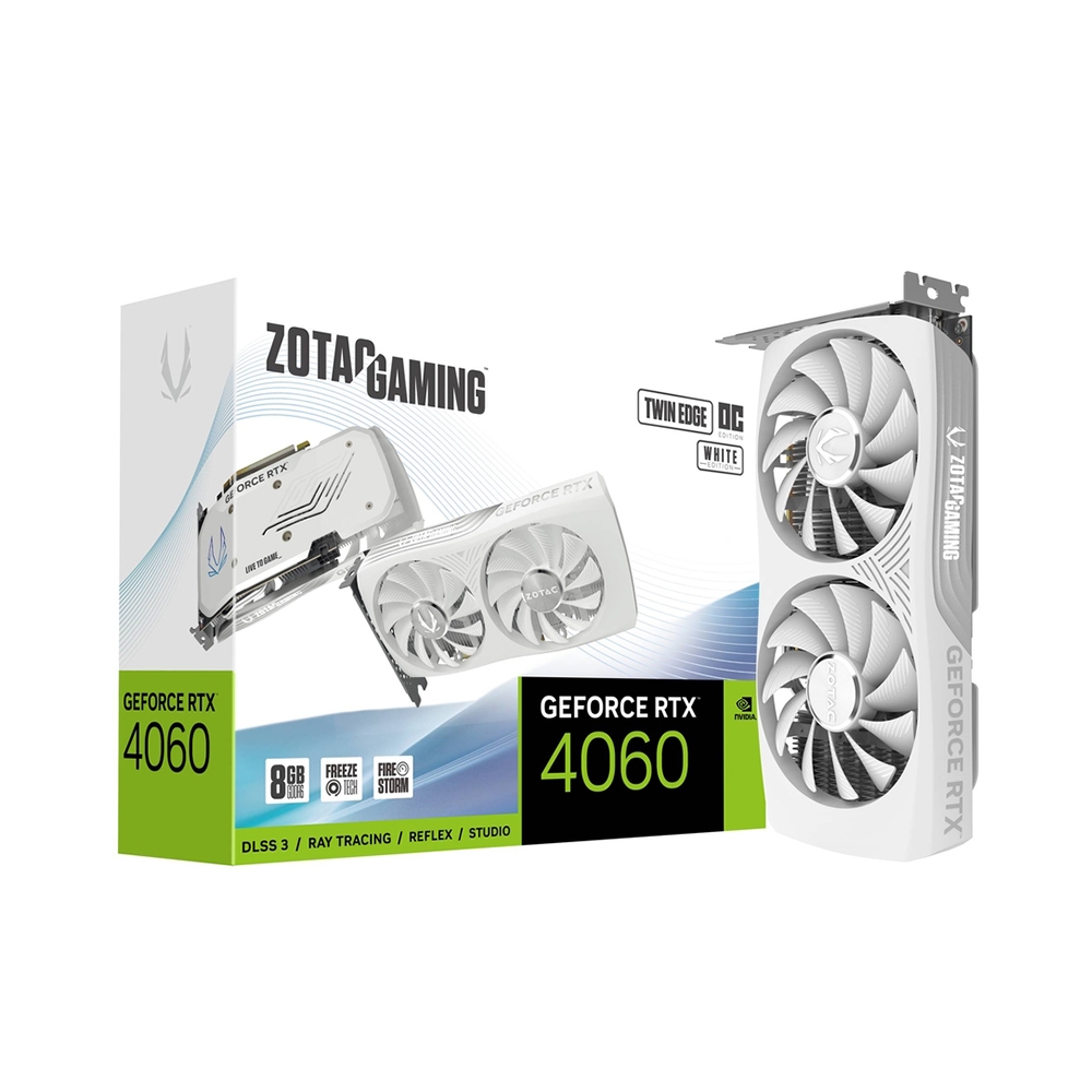 ZOTAC 索泰GAMING GeForce RTX 4060 8GB Twin Edge OC White Edition 