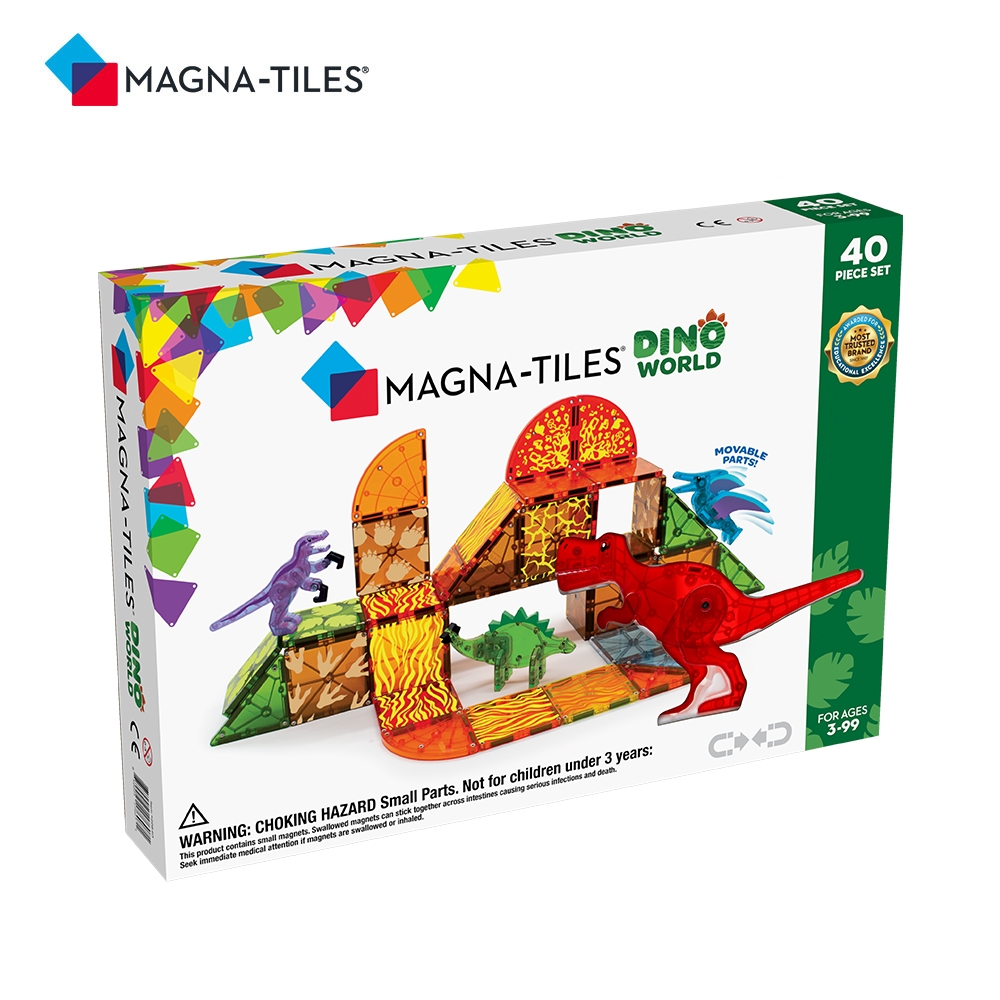 Magna-Tiles磁力積木-恐龍世界 40片