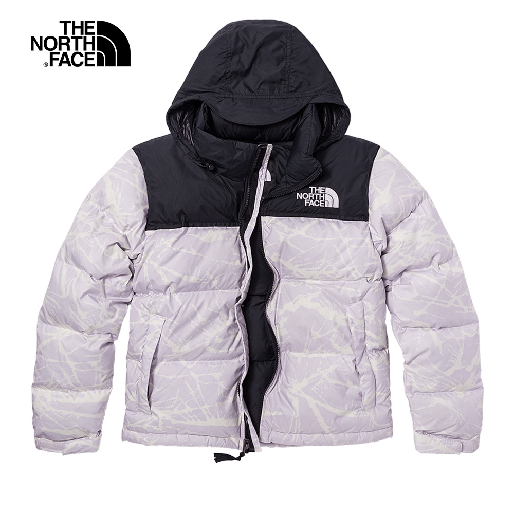 【經典ICON】The North Face北面女款紫色防潑水保暖可打包羽絨外套｜5IXK99E