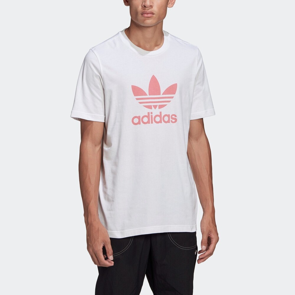 Adidas Trefoil T-shirt [GN3485] 男 短袖 上衣 T恤 運動 休閒 愛迪達 白 粉紅