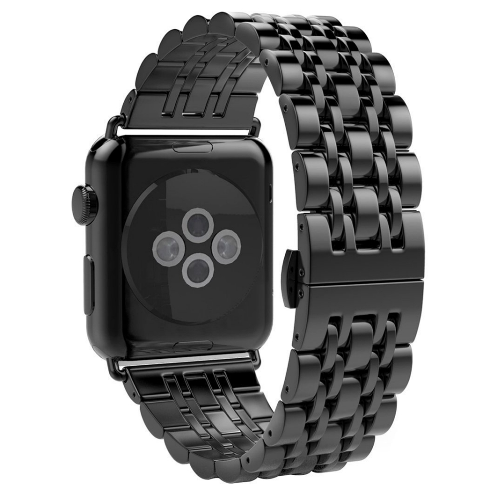 Apple Watch 不鏽鋼七珠蝶扣錶帶-贈拆錶器(38mm)