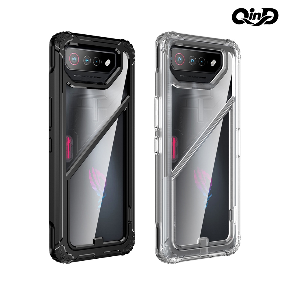 QinD ASUS ROG Phone 7/ ROG Phone 7 Ultimate 全包磁吸支架殼