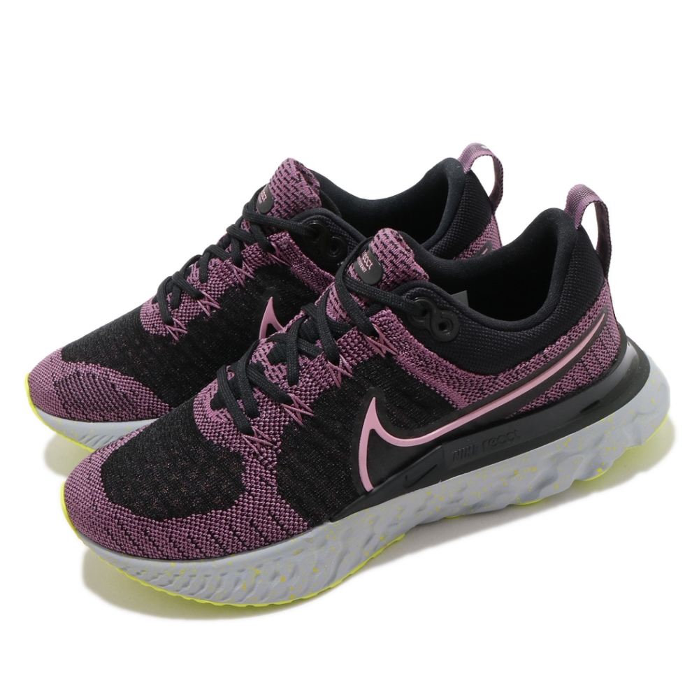 Nike 慢跑鞋 React Infinity Run 女鞋 輕量 透氣 舒適 避震 路跑 健身 黑 粉 CT2423500