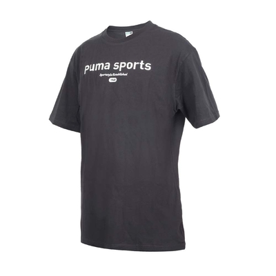 PUMA 男流行系列P.TEAM圖樣短袖T恤-歐規 休閒 慢跑 上衣 62131601 黑白