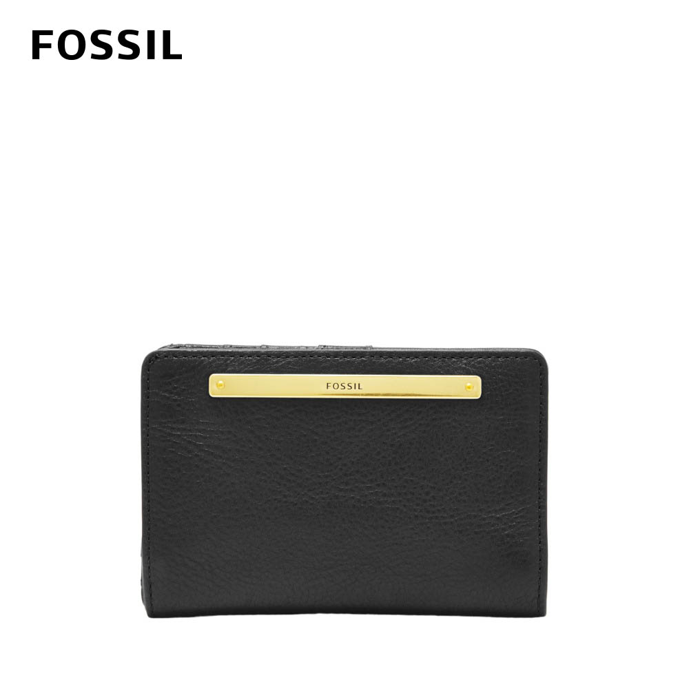 FOSSIL Liza 輕巧型真皮短夾-黑色 SL7986001