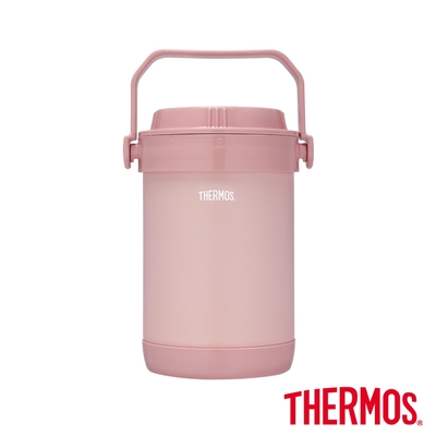 THERMOS膳魔師 雪霧玫瑰不鏽鋼真空燜燒提鍋1500ml(RPF-20-RSPK)