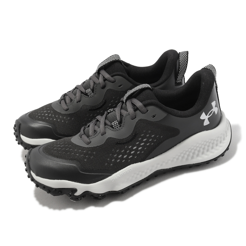 Under Armour 越野跑鞋 Charged Maven Trail 女鞋 黑 灰 緩震 運動鞋 UA 3026143101