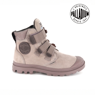 PALLADIUM PAMPA CUFF WP 黏扣皮革防水靴-女-玫瑰粉