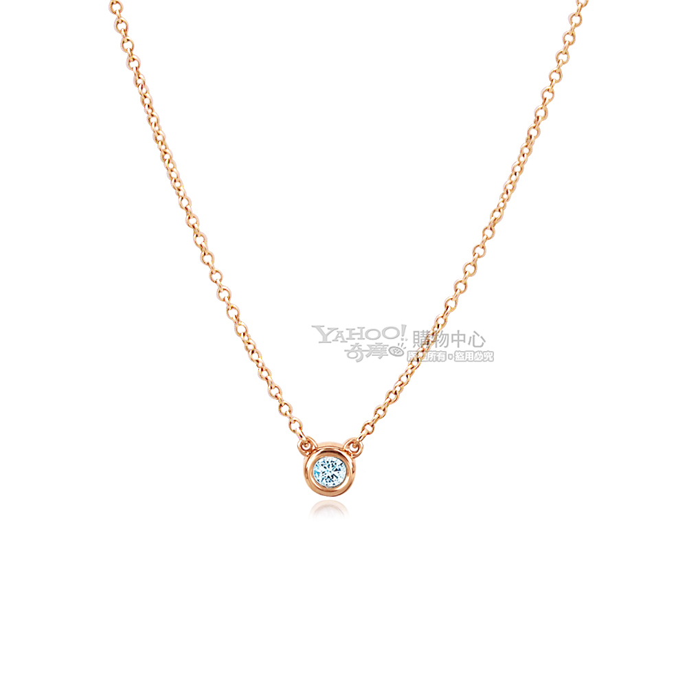 Tiffany&Co. 0.07克拉鑽石18K玫瑰金項鍊