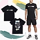 Nike 短袖 NSW Tee 男款 黑 羅紋 滿版 標語 大自然 短T 棉T FB9775-010 product thumbnail 1