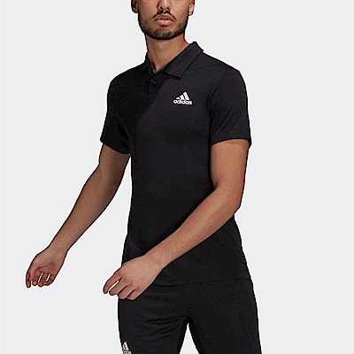 Adidas H.rdy Polo [GH7670] 男 POLO衫 短袖 上衣 網球 運動 休閒 愛迪達 黑