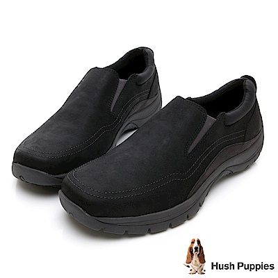 Hush Puppies Bounce Max 黃金大底休閒鞋-黑色