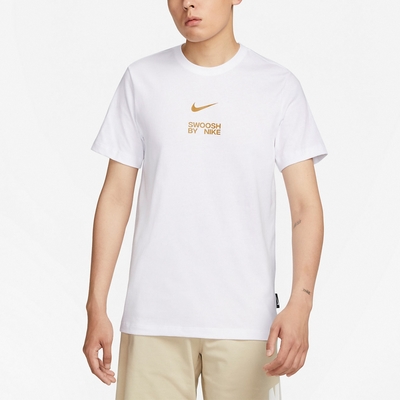 Nike 短袖 NSW Tee 男款 白 金 短T 棉T 小勾 基本款 FD1245-100