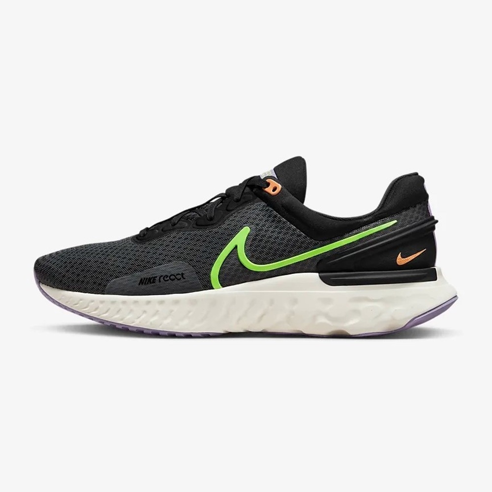 NIKE REACT MILER 3 男慢跑鞋-黑-DD0490005