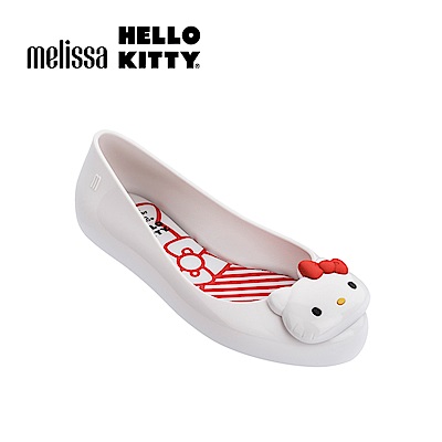 Melissa X HELLO KITTY 兒童娃娃鞋-白色