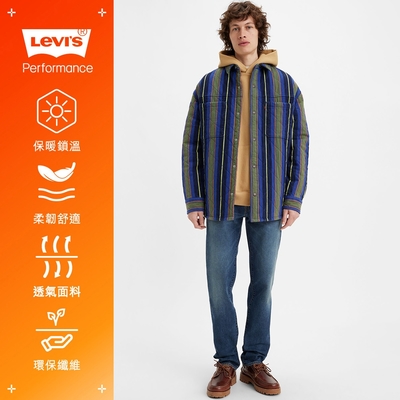 Levis 男款 511低腰修身窄管牛仔褲 / 深藍刷色水洗 / 保暖彈性布料舒適