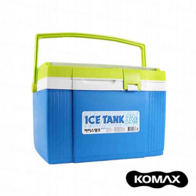 【索樂生活】韓國KOMAX戶外露營行動保溫冰箱桶32L 手提式海釣生鮮飲料收納保冷藏箱