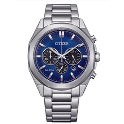 CITIZEN 星辰 Chronograph 光動能計時腕錶-藍色-男錶(CA4590-81L)41mm