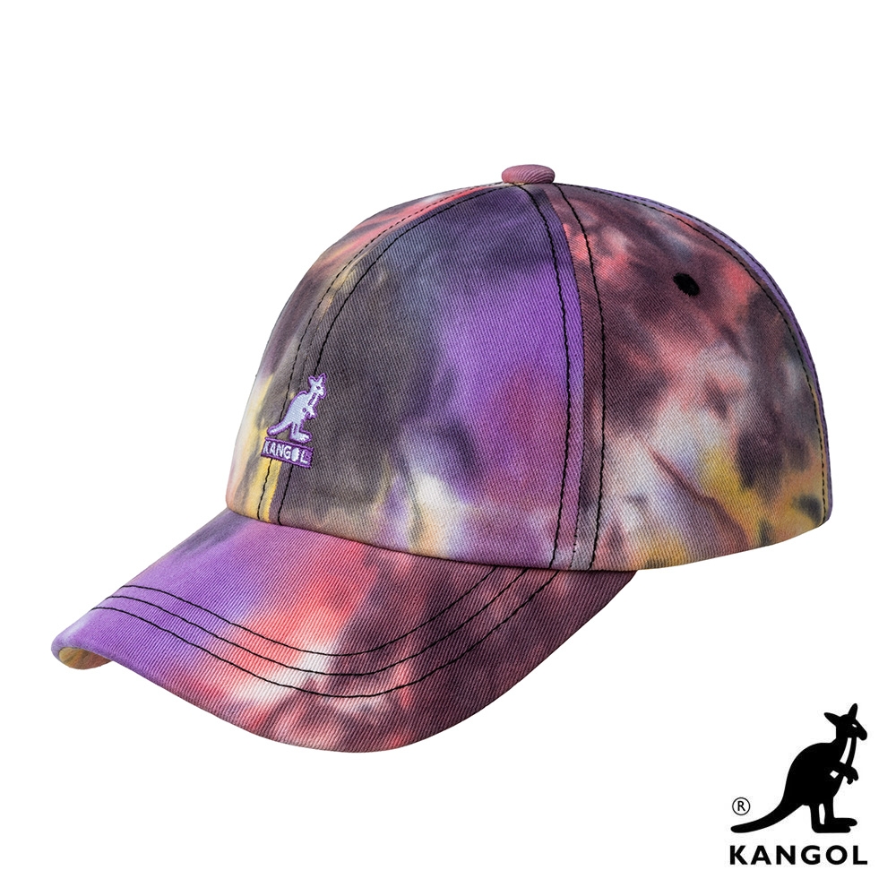 KANGOL-TIE DYE 棒球帽-紅紫色