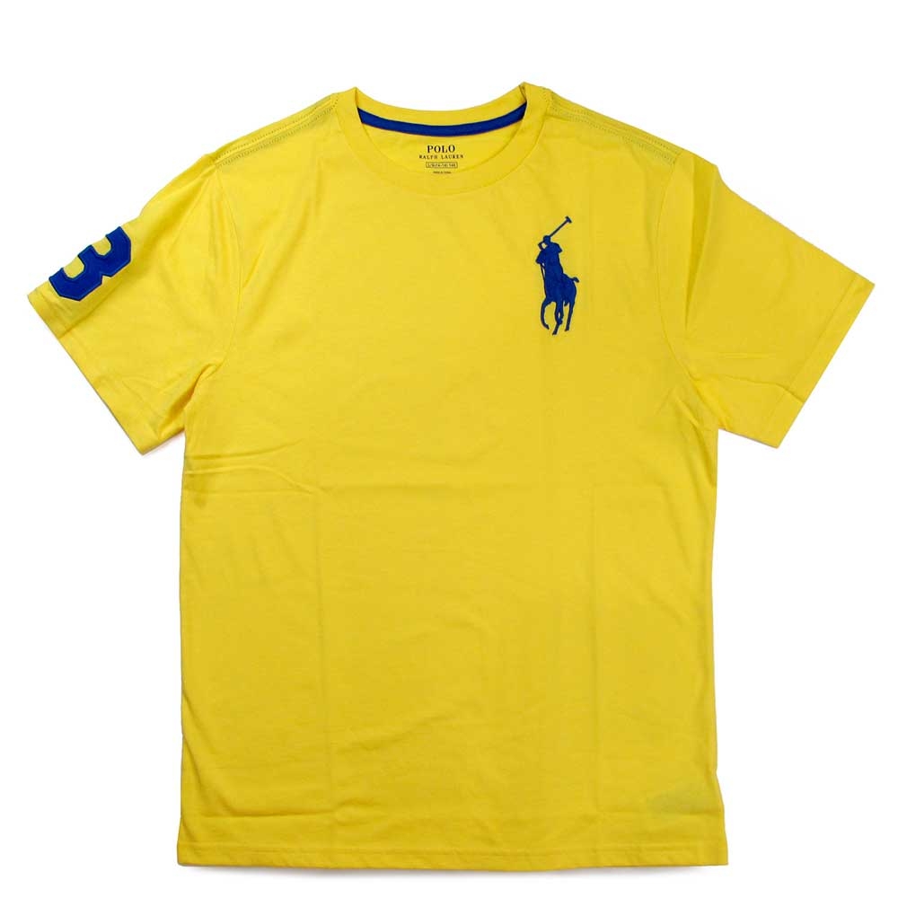 Polo Ralph Lauren 大馬Logo綠洲黃色3號馬球短袖圓領棉T