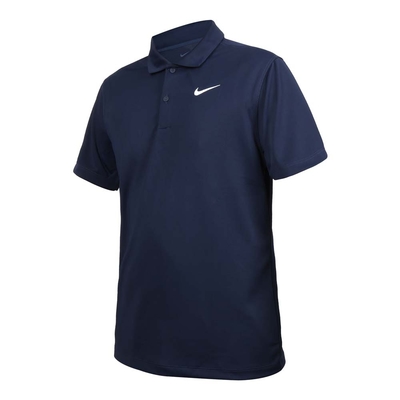 NIKE 男短袖POLO衫-DRI-FIT 休閒 上衣 DH0858-451 丈青白