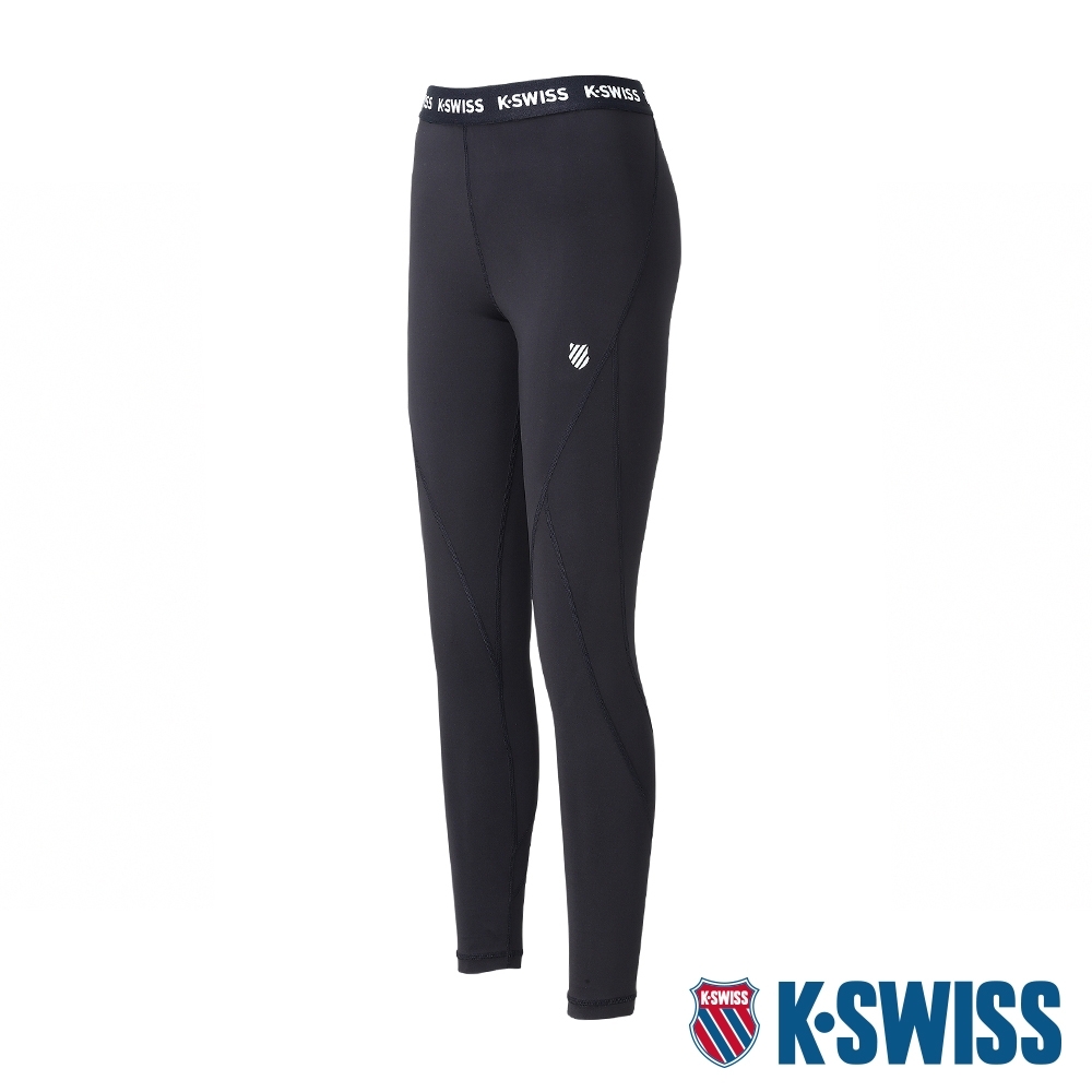 K-SWISS KS Elastic Band Legging運動內搭褲-女-黑