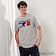 Nautica 經典撞色圖騰LOGO短袖T恤-灰 product thumbnail 1