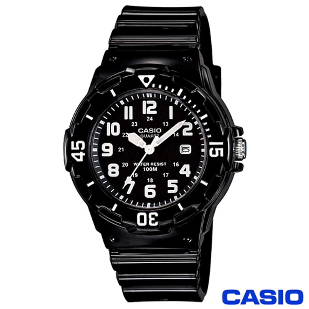 CASIO 卡西歐 新一代概念休閒錶 黑面黑帶/32mm LRW-200H-1B