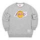 Mitchell Ness 長袖 NBA 男款 灰 Lakers 洛杉磯湖人 大學T 內刷毛 MNCR001LALG product thumbnail 1