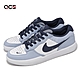 Nike 滑板鞋 SB Force 58 PRM L 男鞋 女鞋 白 藍 皮革 抓地 板鞋 休閒鞋 HJ3489-141 product thumbnail 1