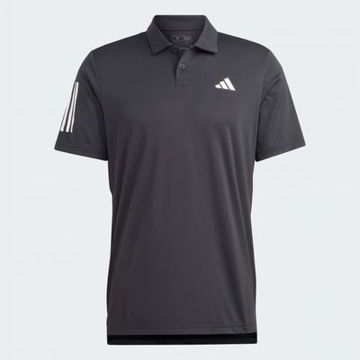 adidas 上衣 男款 短袖上衣 運動 網球 CLUB 3STR POLO 黑 HS3269