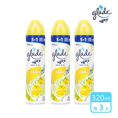 3入組 | 滿庭香 空氣清淨劑-清新檸檬320ml