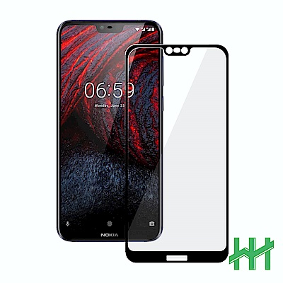 鋼化玻璃保護貼系列 Nokia 6.1 Plus (5.8吋)(全滿版黑)