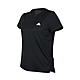 ADIDAS 女吸濕排汗短袖T恤-慢跑 路跑 運動 上衣 愛迪達 GL3788 黑白 product thumbnail 1