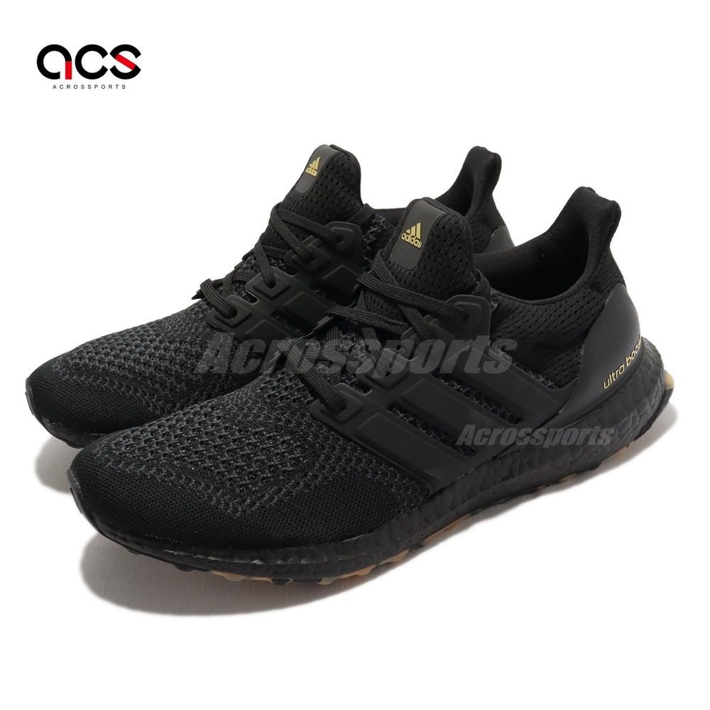 adidas 慢跑鞋 Ultraboost 1 男鞋 黑 全黑 路跑 緩震 經典 運動鞋 馬牌輪胎底 GY9136