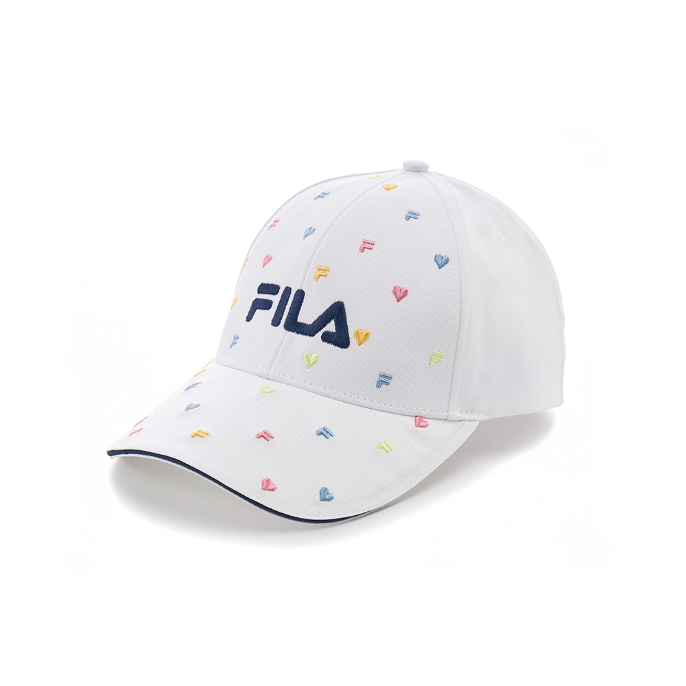 FILA 時尚LOGO帽/棒球帽-白色 HTY-1105-WT