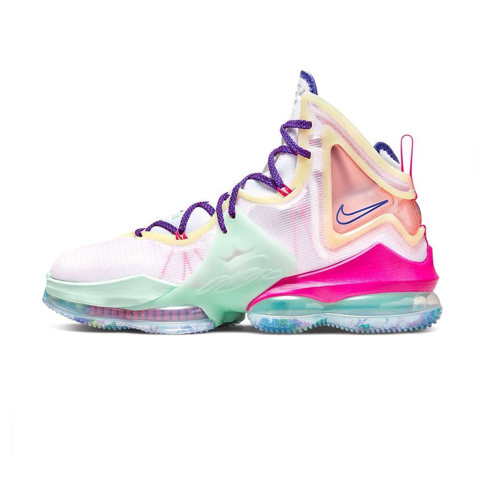 Nike Lebron 19 Valentine's Day 男鞋白色氣墊避震運動籃球鞋DH8460