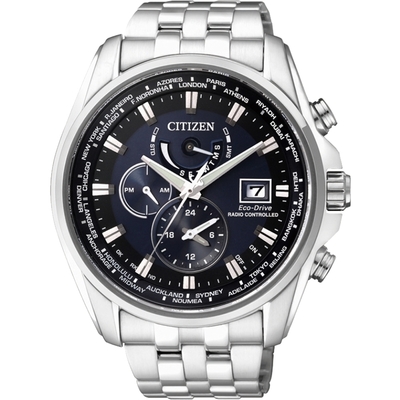 CITIZEN星辰 光動能電波三眼腕錶 44mm/AT9031-52L