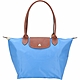 LONGCHAMP Le pliage 原創系列 長提把摺疊水餃包(M/藍色) product thumbnail 1