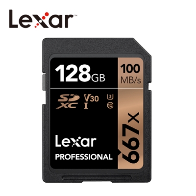 Lexar Professional 667x SDXC UHS-I 記憶卡 128G
