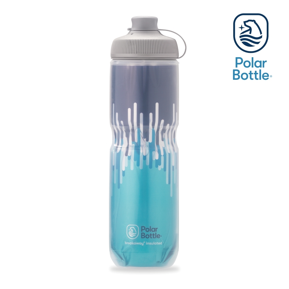 【Polar Bottle】24oz MUCK 雙層保冷噴射水壺 ZIPPER 水藍