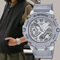 CASIO 卡西歐 G-SHOCK 科幻未來金屬色手錶 迎春好禮 GA-2200FF-8A