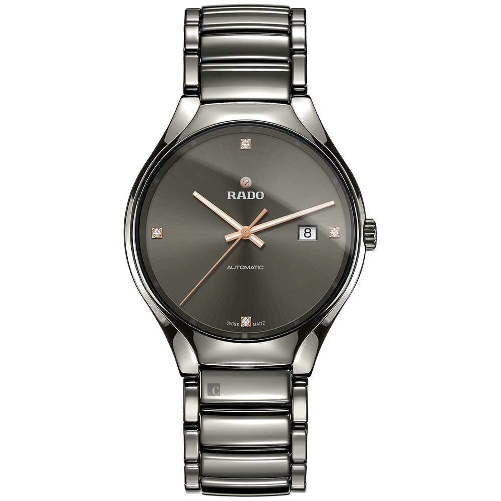 RADO 雷達 官方授權 True 真我系列 高科技陶瓷自動機械錶-40mm R03 R27057712