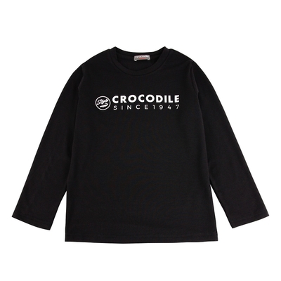 Crocodile Junior 小鱷魚童裝 保暖紗印圖素面薄長袖 (C64403-09 小款)