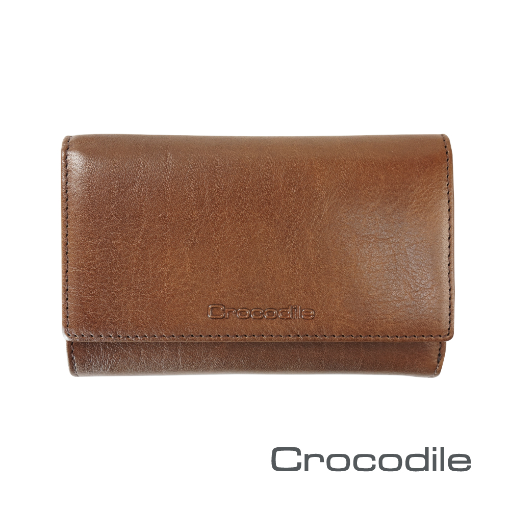 Crocodile Naturale系列三折中夾 0116-13004-02