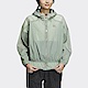 Adidas FOT WVN JKT [HY2828] 女 連帽外套 亞洲版 運動 訓練 休閒 寬鬆 褶皺 防潑水 綠 product thumbnail 1