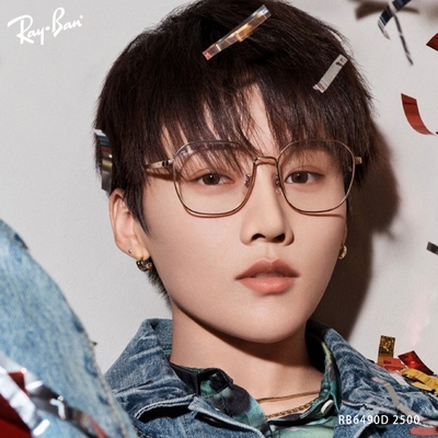 RayBan 雷朋 金屬多邊框光學眼鏡 劉雨昕配戴款/金#RB6490D 2500-56mm